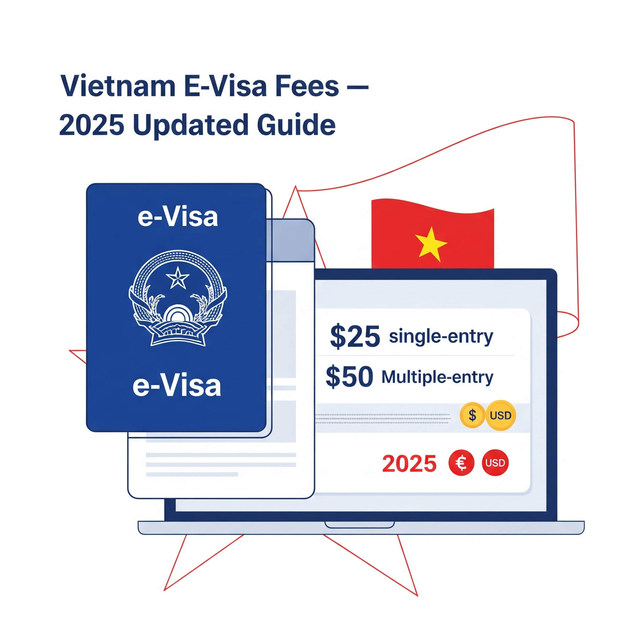 Vietnam E-Visa Fees — 2025 Updated Guide (Official Cost, Agency Pricing, and When to Pay Extra)