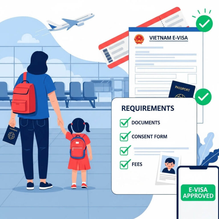 Vietnam E-Visa for Children & Minors — 2025 Guide (Requirements, Steps, Fees, Consent & Fast-Track)