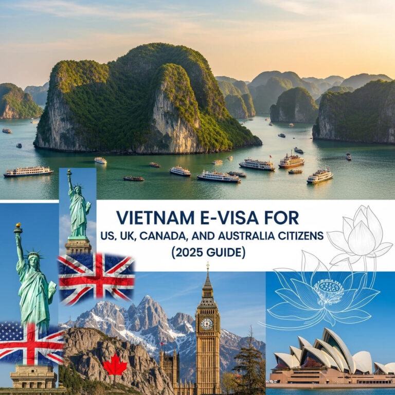 Vietnam E-Visa for US, UK, Canada, and Australia Citizens (2025 Guide)