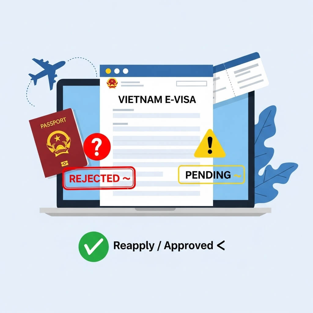 Vietnam E-Visa Delayed or Rejected? 2025 Fix-It Guide (Status Check, Causes, Fast Reapply)