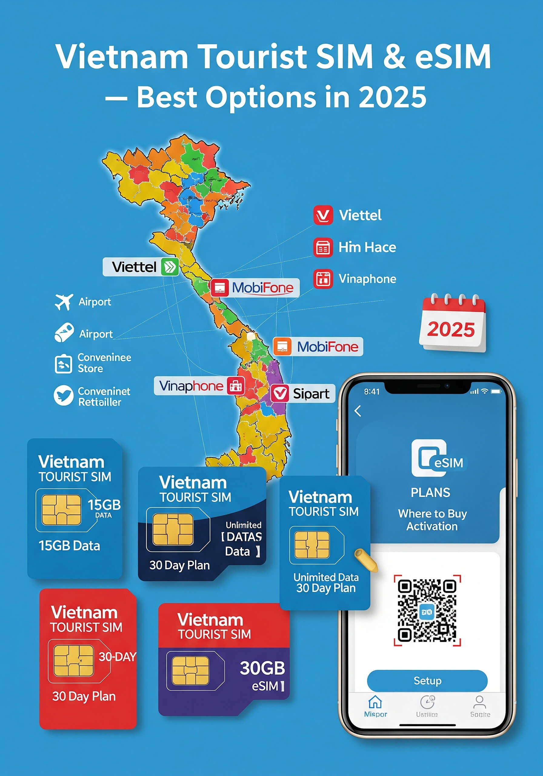 Vietnam Tourist Sim & Esim (networks, Plans, Where To Buy & Setup)